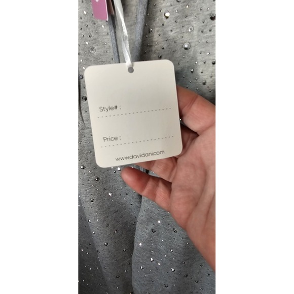 Davi & Dani Rhinestone Drawstring Wide Leg Pants-Size Small ( New) - Picture 10 of 15